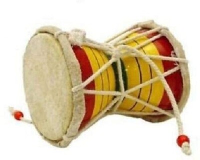 TreegoArt Handmade Cute Mini Dholak damru for Kids Musical Toys