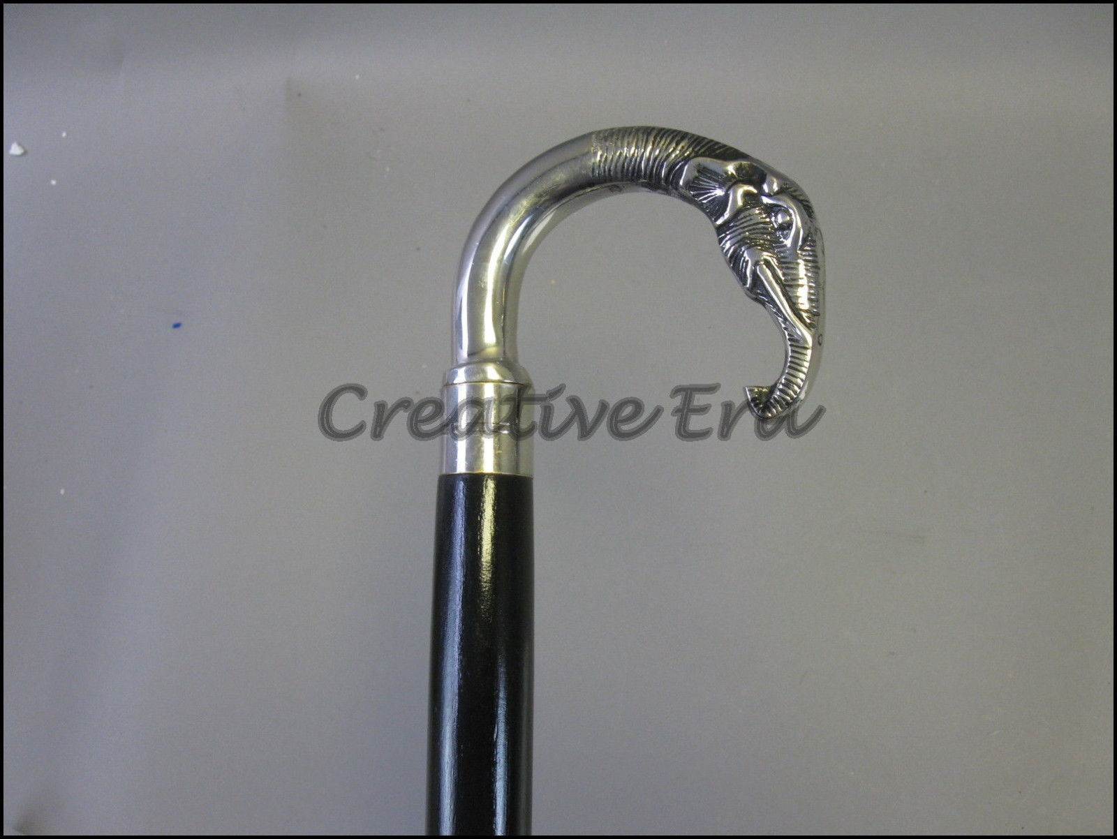 Solid brass handle walking handmade nautical Wood… - image 1