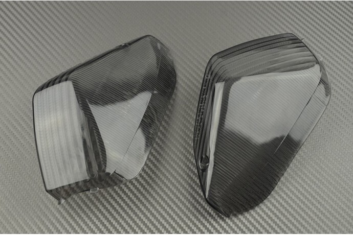 Cabochon clignotant arrière fumé noir pour moto Kawasaki ZZR 1400 Performance