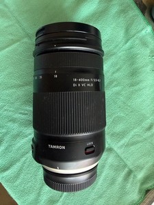 Tamron 18-400mm F3.5-6.3 Di II VC HLD AF Zoom Lens Nikon Front & Rear Caps Hood