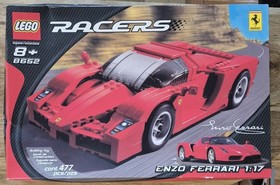 LEGO Racers: Enzo Ferrari 1:17 (8652) RARE New Sealed Box, 477 Pcs. Retired Rare
