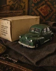 Vintage Morris Minor Diecast Model Car Green With Box Classic Collectable