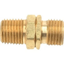 (6)-MR. HEATER 1/4 In. MPT x 9/16 In. LHMT Brass Male Pipe Fitting F276152