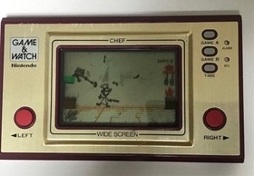 Nintendo Game & Watch Chef FP-24 Wide Screen Tested Works Japan 1981