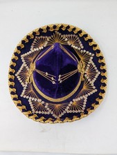 SALAZAR YEPEZ Mexican Mariachi Sombrero Hat Colorful Sequins GOLD No Size Youth