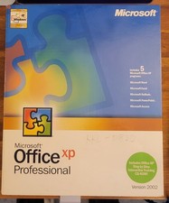 Microsoft Office XP Professional 2002 With Product Key 5 CD Big Box