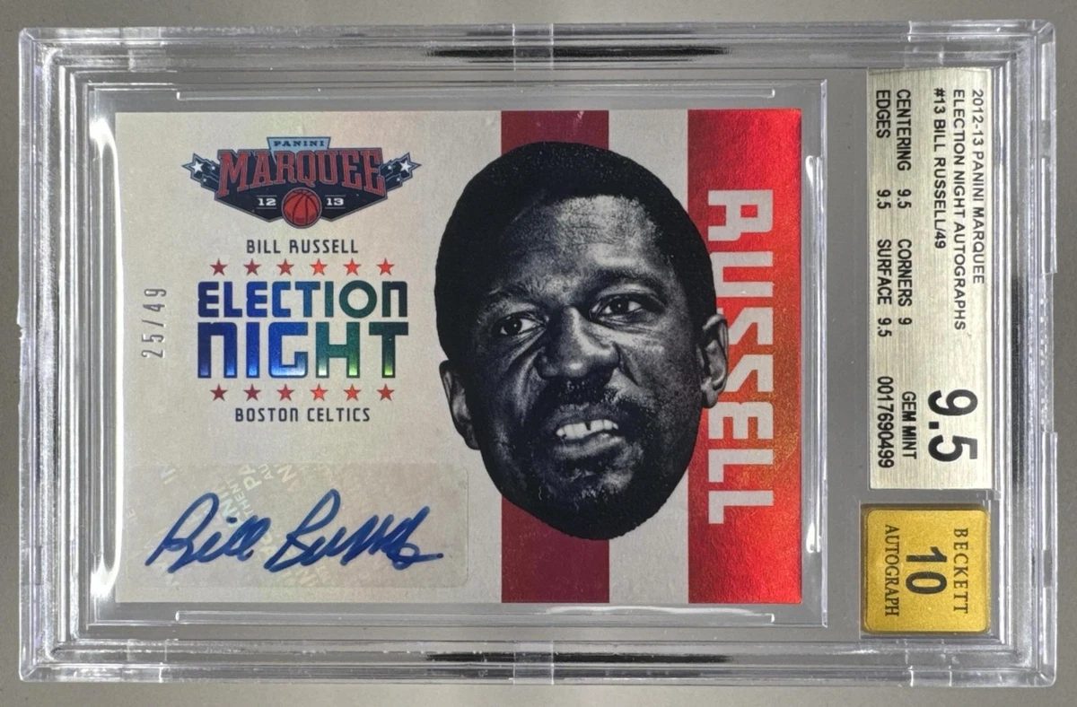 Bill Russell Autographed Basketball Trading Cards for sale | eBay