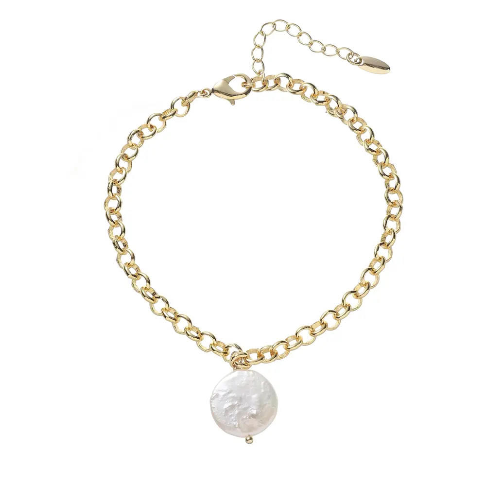 Gold Plated Freshwater Pearl Bracelet