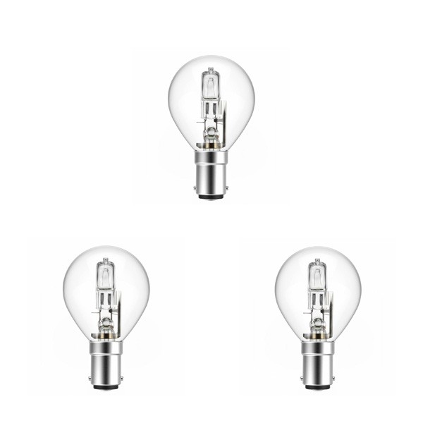 Low Energy Halogen Golf Ball 42W B15d 3 Pack