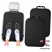 Back Seat Cover for Kids, 2 Pack Waterproof Kick Mats Backseat Protector, Car