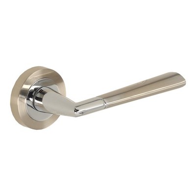 DH81 Türgriff, Erni, Basic Line, Rundschild, Chrom glänzend, Nickel gebürstet