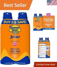Broad Spectrum SPF 50 Sports Sunscreen - Twin Pack for Ultimate UV Protection