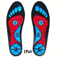 Cuttable Magnetic Pain-Relieving Acupoint Massage Breathable Foot Support Insole