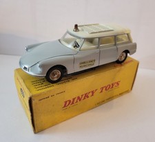 DINKY TOYS 556 CITROEN ID 19 AMBULANCE D'ORIGINE  GRISE 1/43 PROCHE DU NEUF+B.O.