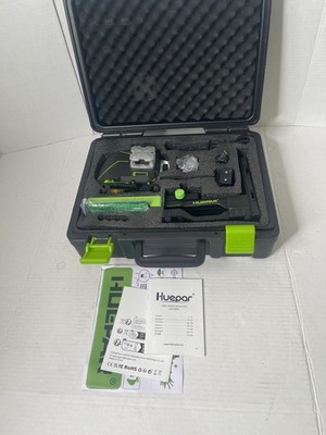 Huepar S04CG/CR 360° 4x360 Green Laser Level Kit Self Leveling
