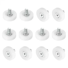 Pack of 12 Drawer Rollers Nylon Cabinet Drawer 25mm Pulley Replacement Wheels
