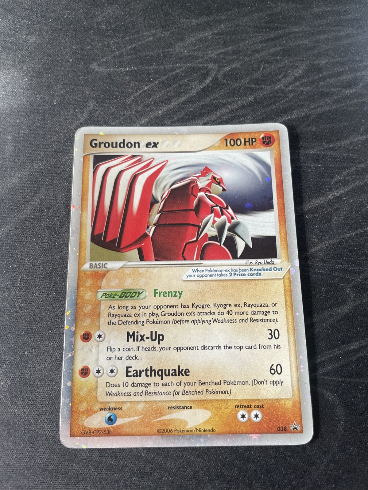 Pokemon TCG Groudon EX 2006 Nintendo Black Star Promos Holo #038 - NM