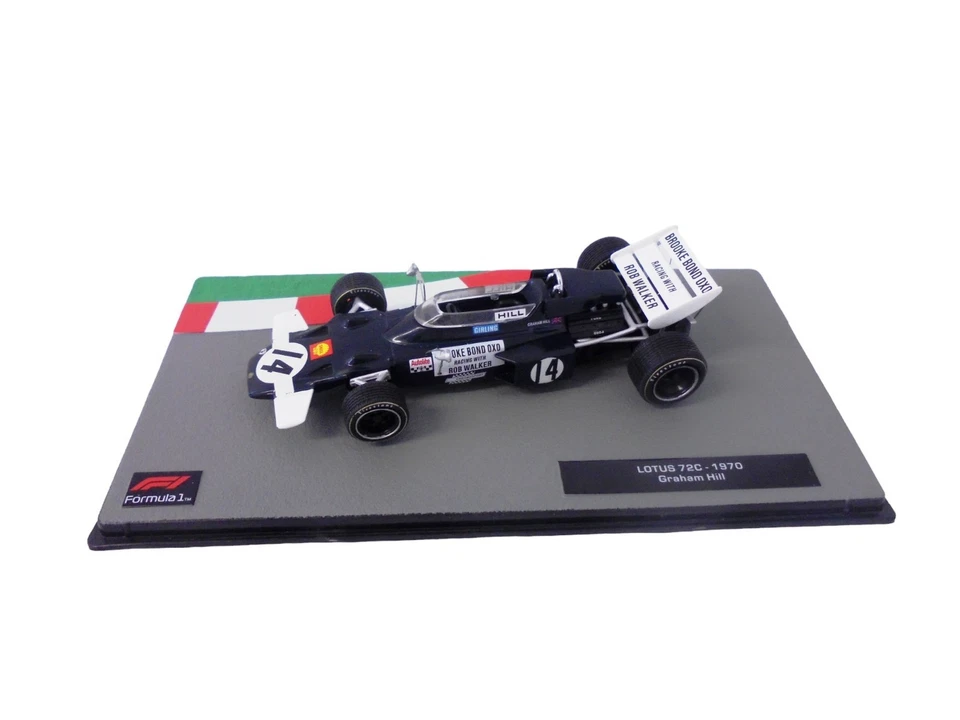 Lotus 72C Graham Hill 1970 - 1/43 voiture miniature F1 FD229 - Photo 2/4