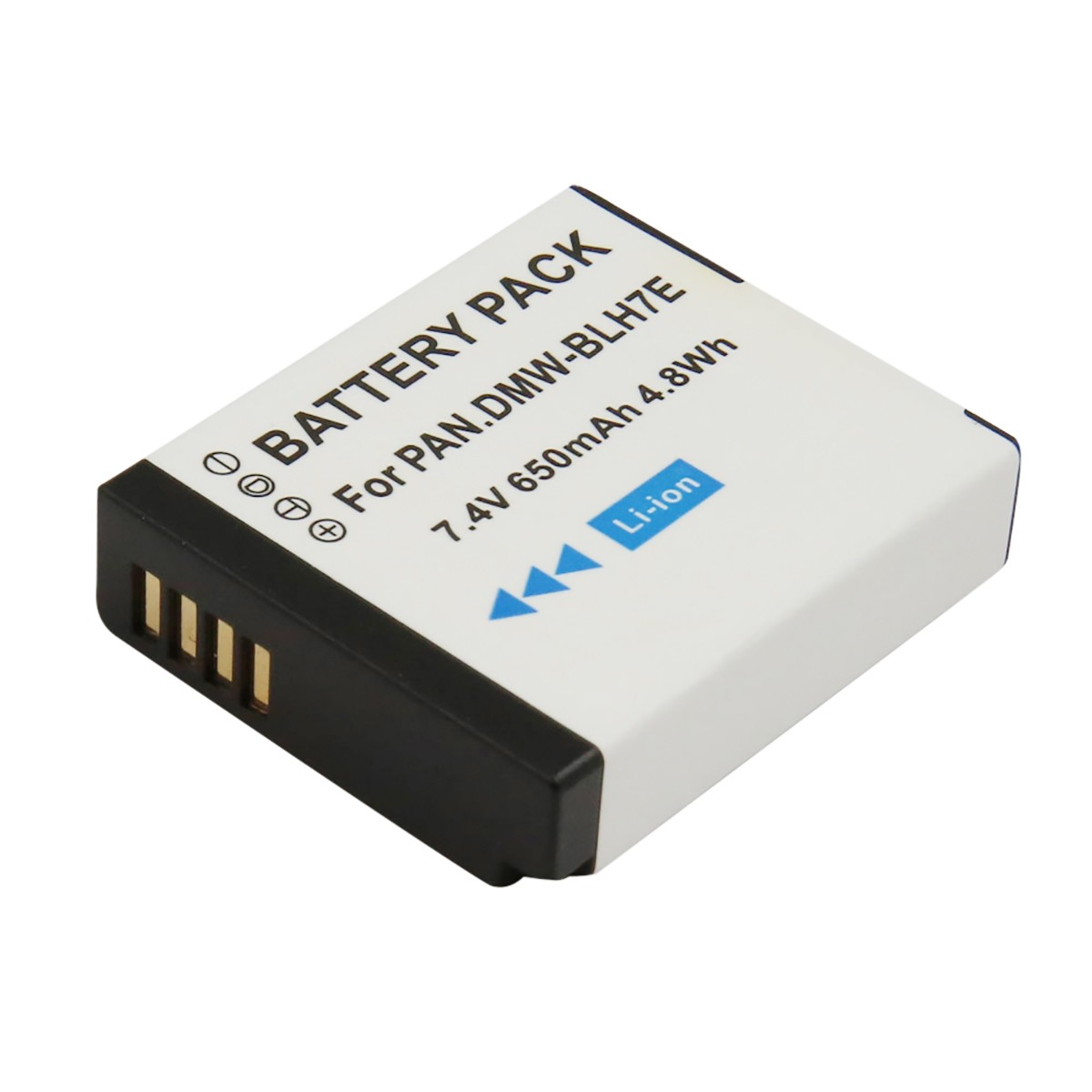 Batterie Panasonic DMW-BLH7E Li-ion 650mAh accu pour appareil photo Avizar