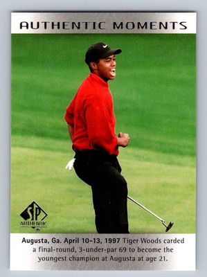 Tiger Woods 2014 Upper Deck Authentic Golf Moments - Tiger Wins at Augusta  #51