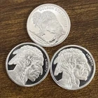 Lot of 3 Golden State Mint GSM 1/10 oz 999 Fine Silver Round Indian Head Buffalo