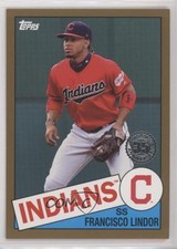 2020 Topps 1985 Topps Baseball Gold 46/50 Francisco Lindor #85-39 fm0