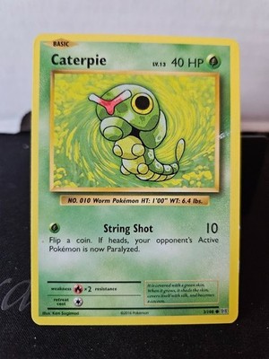 Pokemon Reverse Holo Caterpie XY - Evolutions 3/108 LP