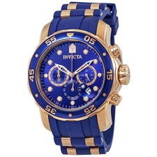 Orologio Uomo Invicta Pro Diver Cronografo Quadrante Blu 18197