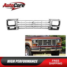 Front Grille Headlight Bezel Set For 1982-1986 Ford F-150 F-250 F-350 Bronco