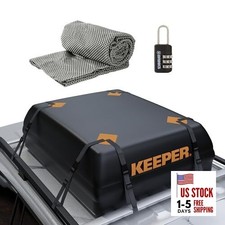 15 Cubic Feet Rooftop Cargo Carrier Bag, Weatherproof for Top of Car, for All