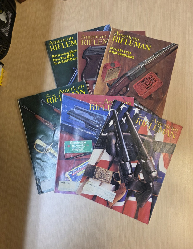 The American Rifleman Magazine Lot of 5 Apr/Jun/Jul/Aug/Dec 1980 Vol 128 Illus