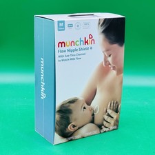 Munchkin Flow Nipple Shield 20mm Medium See-Thru Milk Flow Starter Kit NEW