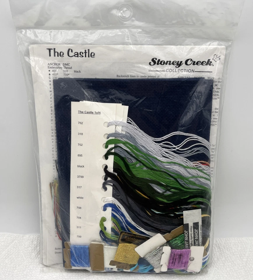 SEALED Art of Disney Cinderella Castle Walt Disney World Cross Stitch Kit - Image 2 of 2