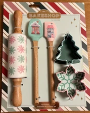 The Bake Shop by Master Class – Holiday 5-Piece Baking Set – NEW