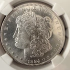 1884 - O Morgan Silver Dollar NGC MS64 - Brilliant Uncirculated Certified Coin