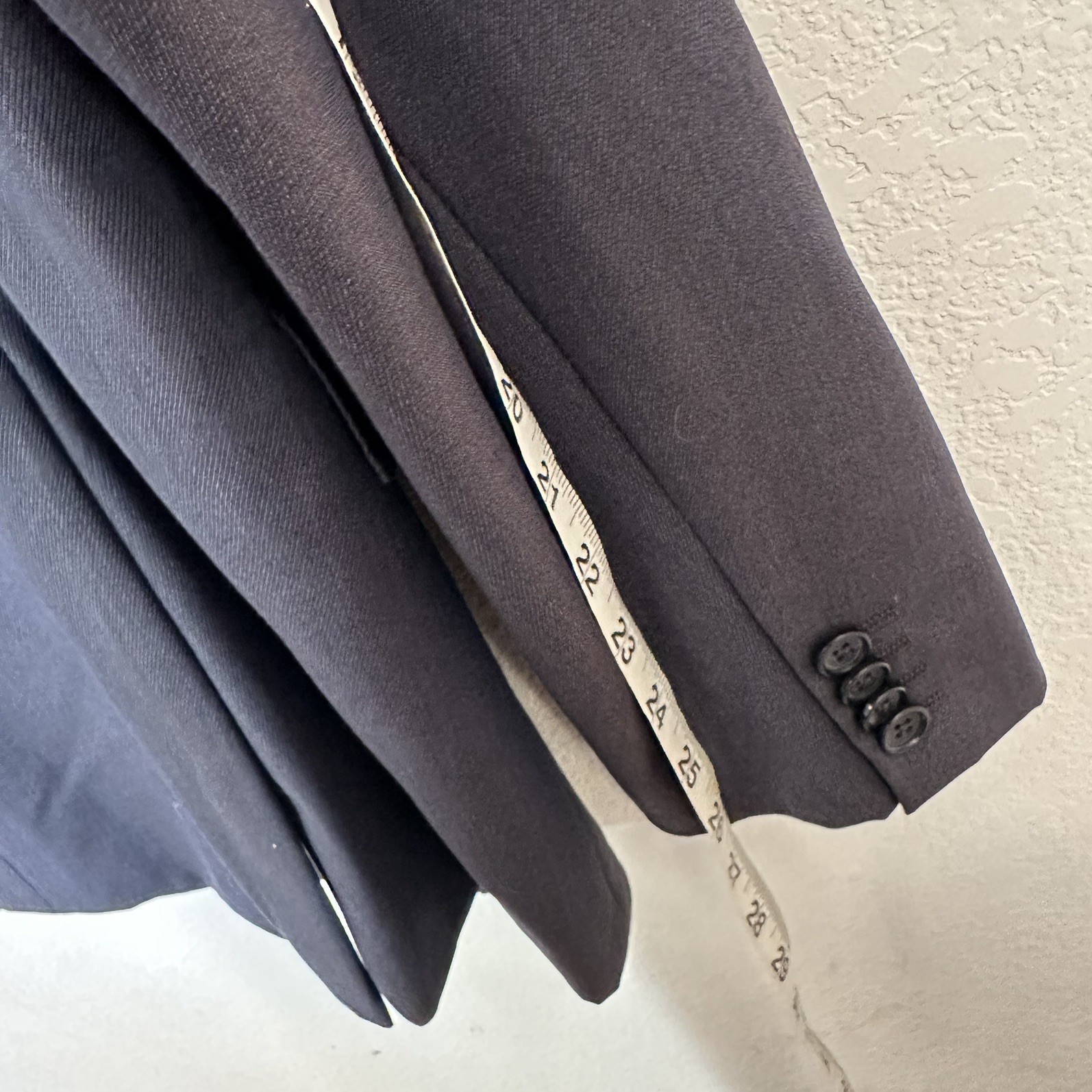 Hugo Boss Blazer Jacket Mens 44 R Navy Blue Lanificio Tesse Biella Wool thumbnail 12