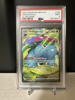2023 POKEMON MEW EN-151 ULTRA RARE #182 VENUSAUR EX PSA 9 | eBay