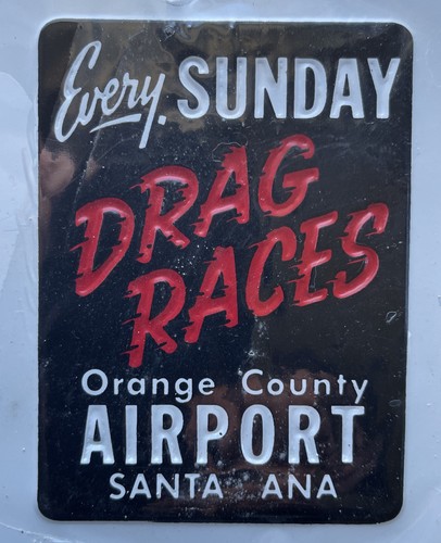 Santa Ana Drag Strip OC Airport-License Plate-California Souvenir - Picture 2 of 3