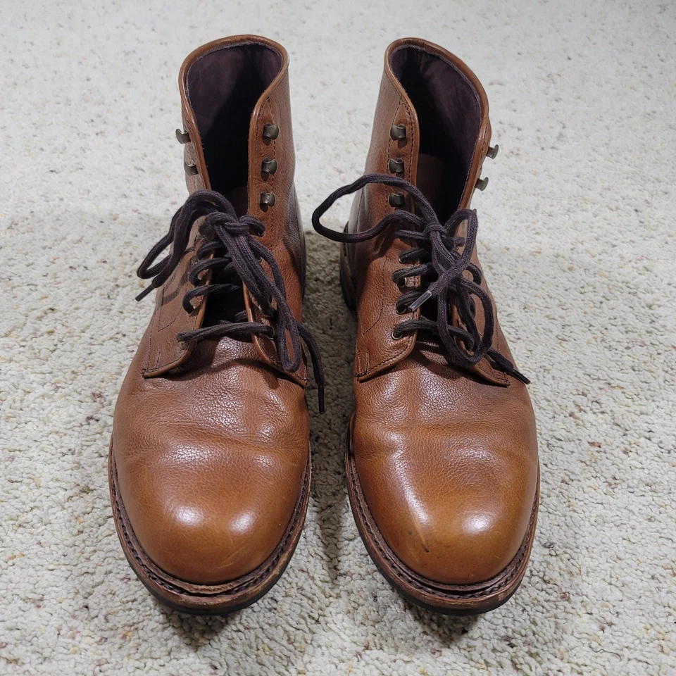 Higgins Mill Weatherproof Boot Allen Edmonds Mens Brown Tan Chestnut Size 12 D - Image 2 of 4