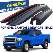 Rain Guards Vent Visors Shade for 2015-2022 GMC Canyon Crew Cab