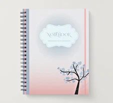 Digital Printable Journal Cover  | DIGITAL FILE |  Romantic Notebook Book Cover