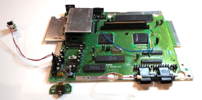 Sega Genesis ReCapped Model 1 HD Graphics PCB Does NOT display RED Repair READ