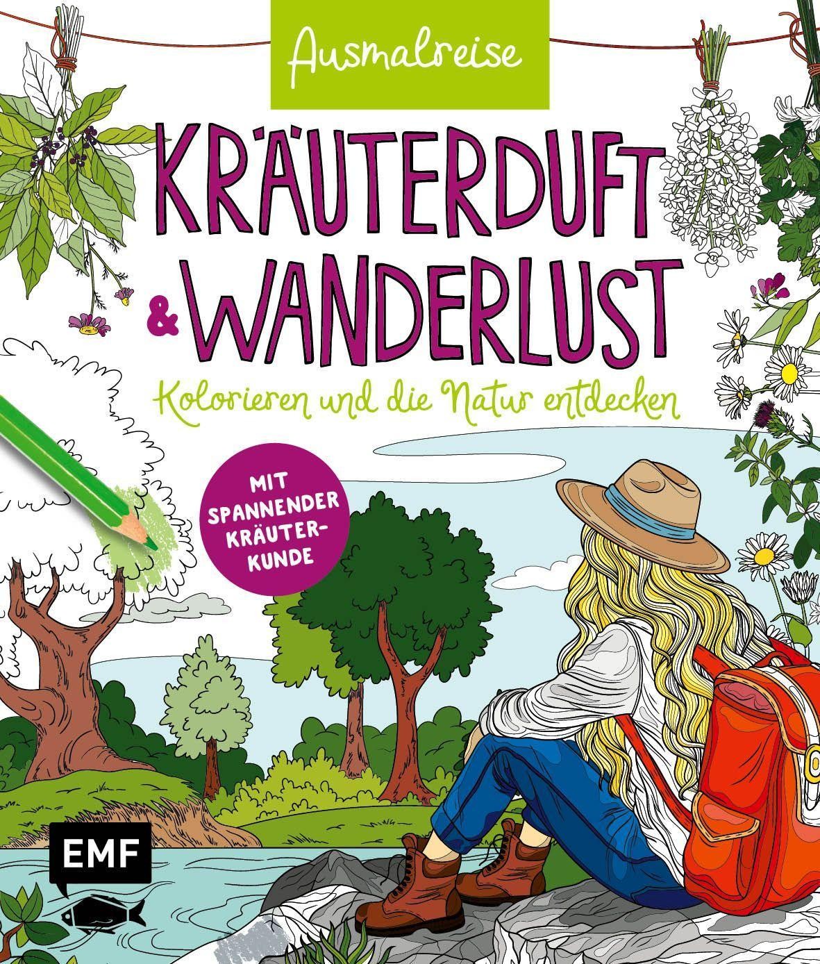 Ausmalreise Kräuterduft und Wanderlust