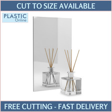 Silver Mirror Acrylic Sheets | Cut To Size Perspex | Safety Mirror Child Safe