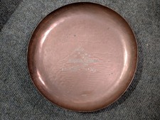 Newlyn Hand-Hammered Repoussé Copper Dish Featuring St Michael's Mount Cornwall