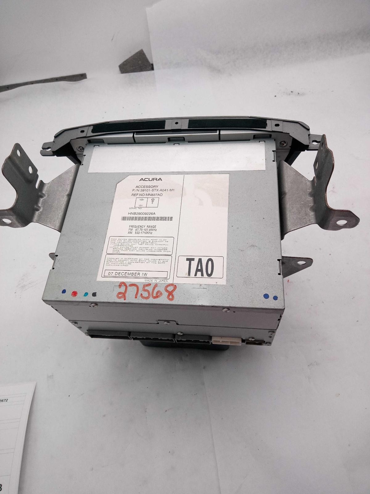 2008 Acura MDX Infotainment Display OEM 39810STXA01 Used 240K Miles