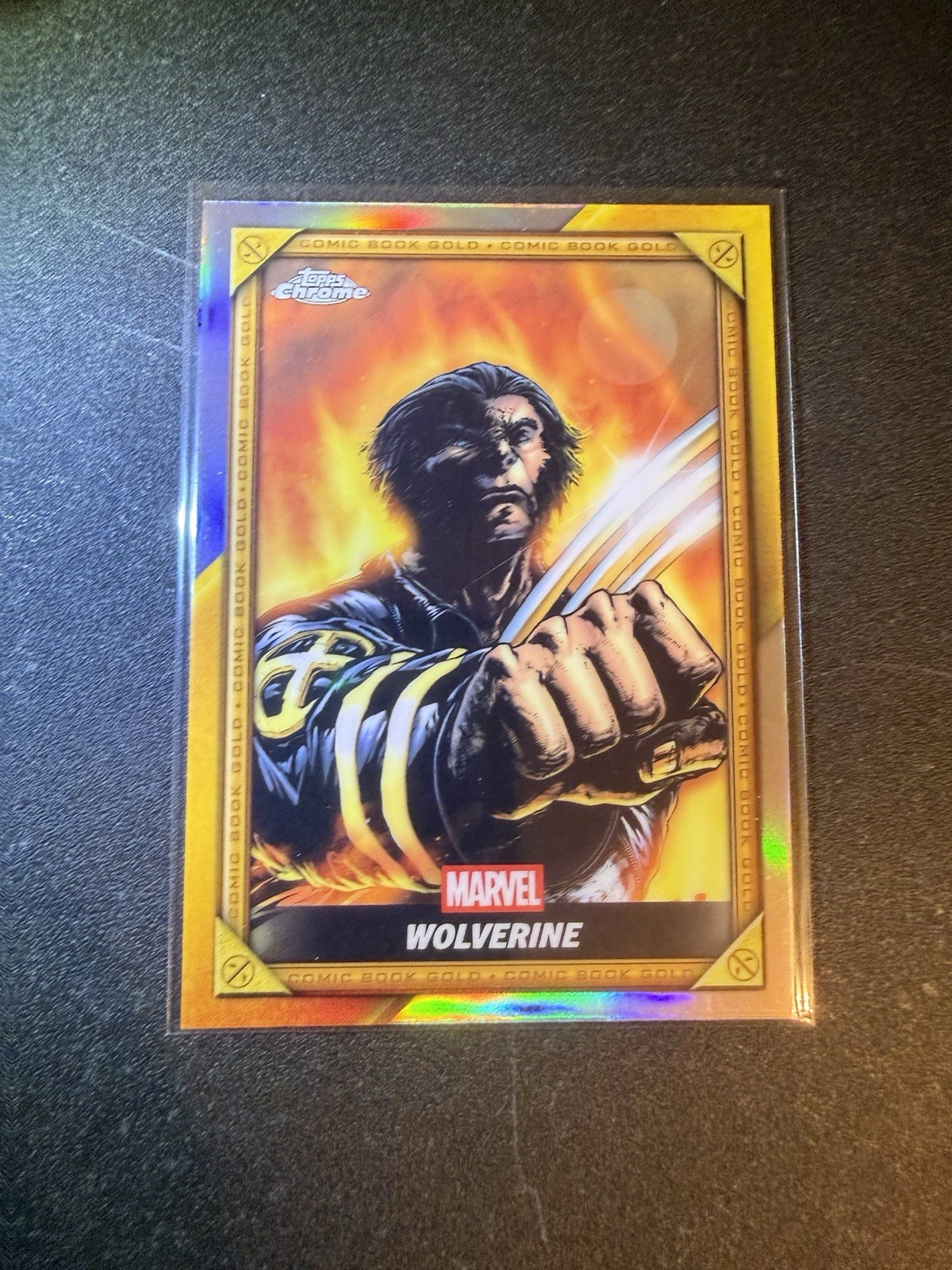 Topps Deadpool Chrome 2025 Comic Book Gold Wolverine #434 Non-Sport Trading Card