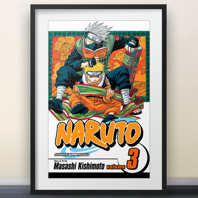 Naruto Vol 3 Cover Art -  11x17'' Print - Boruto anime manga shonen jump gift