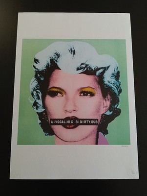 BANKSY Nummeriertes Litho Poster 19,5x27,5 POP ART Kate Moss