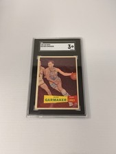 1957-58 Topps Basketball Dick Garmaker SGC 3 Vintage Lakers Card #23